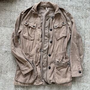 Free People Mauve Utility Jacket